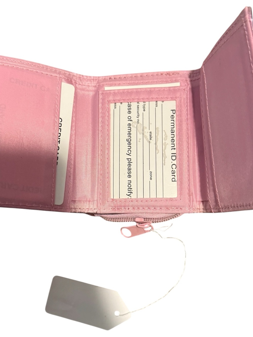 Moda Bella Metallic Pink Card Wallet - Picture 5 of 6